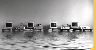 Flooded office