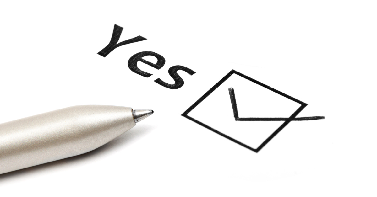 Yes checkbox