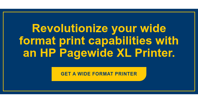 Revolutionize your wide format print capabilities with an HP Pagewide XL  Printer. Get a Wide Format Printer