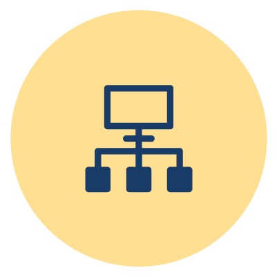 Technology infrastructure icon